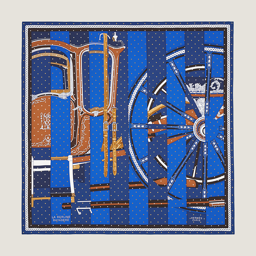 【色々アレンジができる】HERMES La Berline Bayadere スカーフ Hermes La Berline Bayadere scarf 45】 キターッ(*≧∀≦*) と